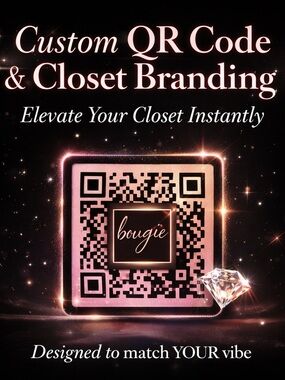 SHOW BUY NOW PRICE Custom QR Code Stickers Ty Cards & more forYour Posh